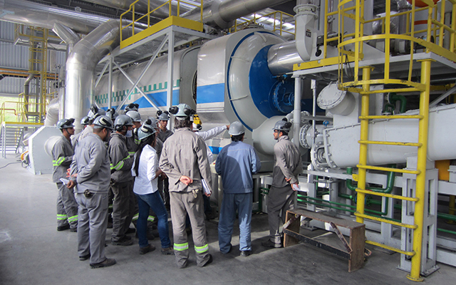 Staff training of pyrolysis production line