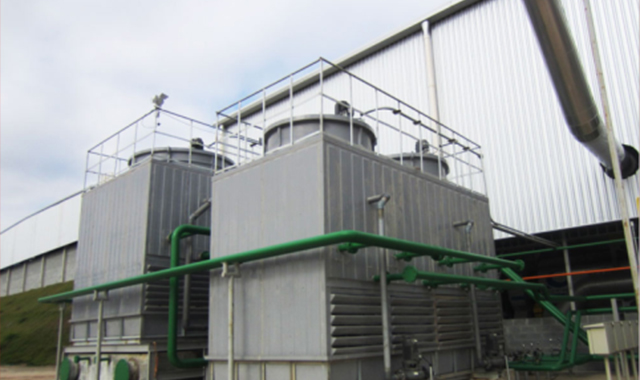Circulating water cooling system of pyrolysis plant